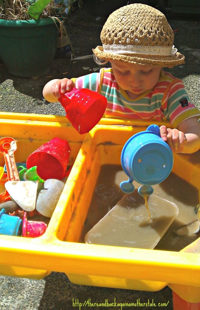 toddler water sand play