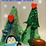Egg Carton Christmas Trees 