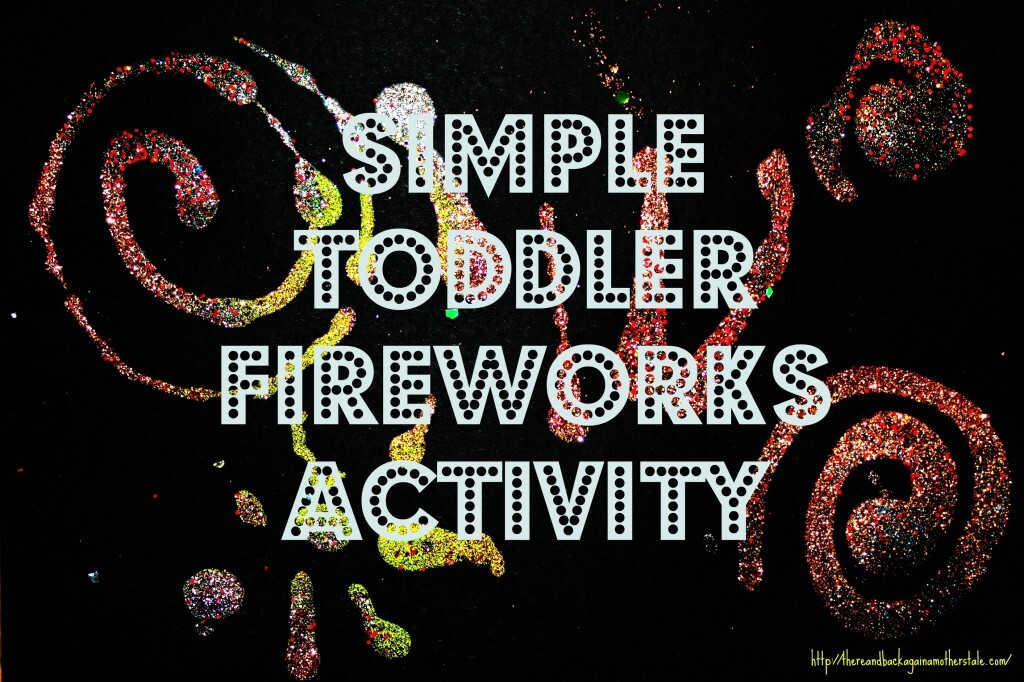 simple toddler firework activity
