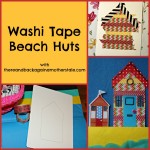 Washi tape beach huts