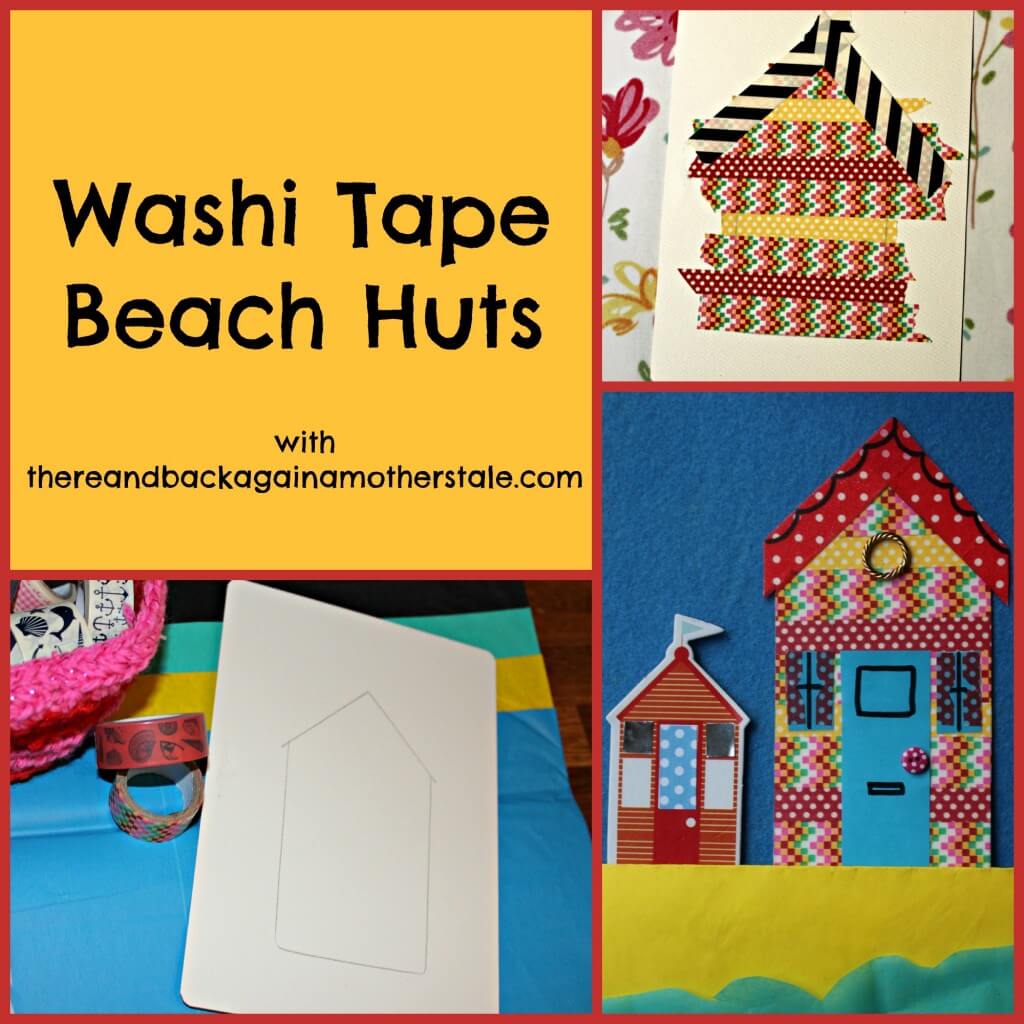 washi tape beach hut